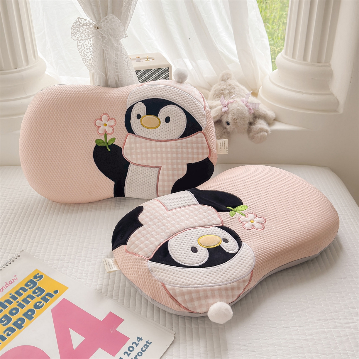 91家纺网 家纺一手货源 找家纺 （总）麦肯锡 2026新款小企鹅卡通记忆枕枕头枕芯