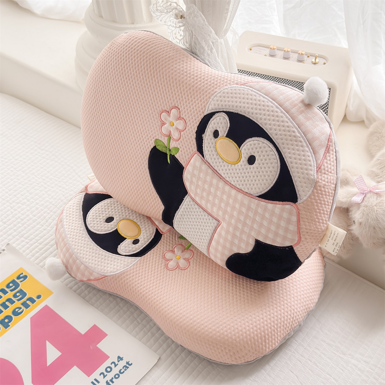 91家纺网 家纺一手货源 找家纺 （总）麦肯锡 2026新款小企鹅卡通记忆枕枕头枕芯