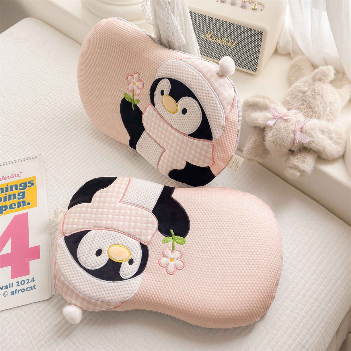 91家纺网 家纺一手货源 找家纺 （总）麦肯锡 2026新款小企鹅卡通记忆枕枕头枕芯