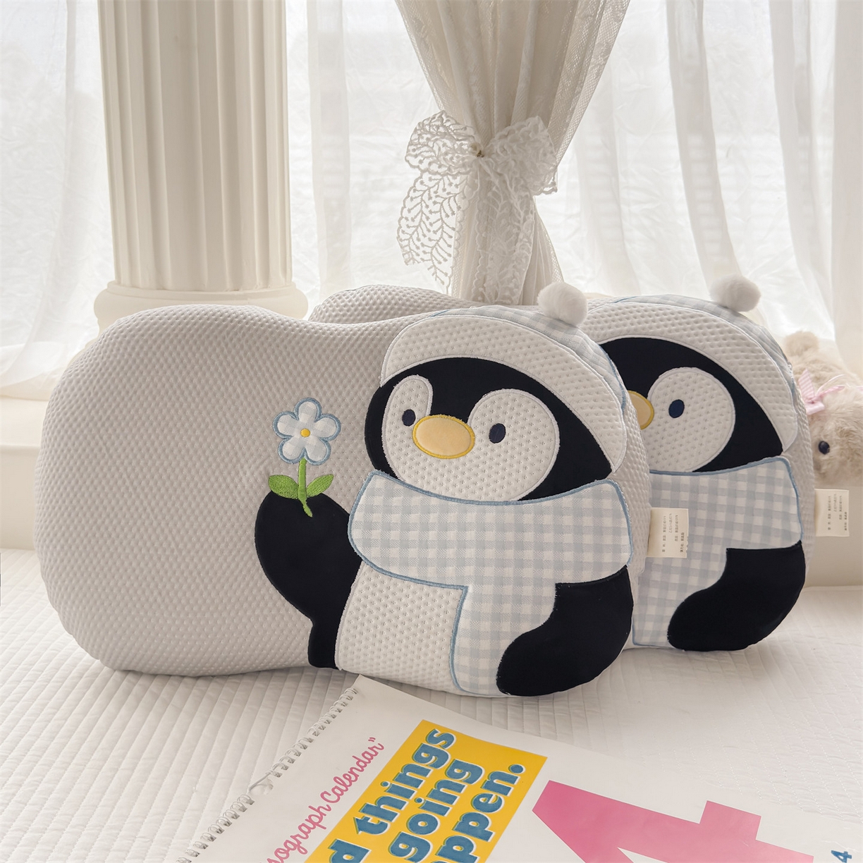 91家纺网 家纺一手货源 找家纺 （总）麦肯锡 2026新款小企鹅卡通记忆枕枕头枕芯