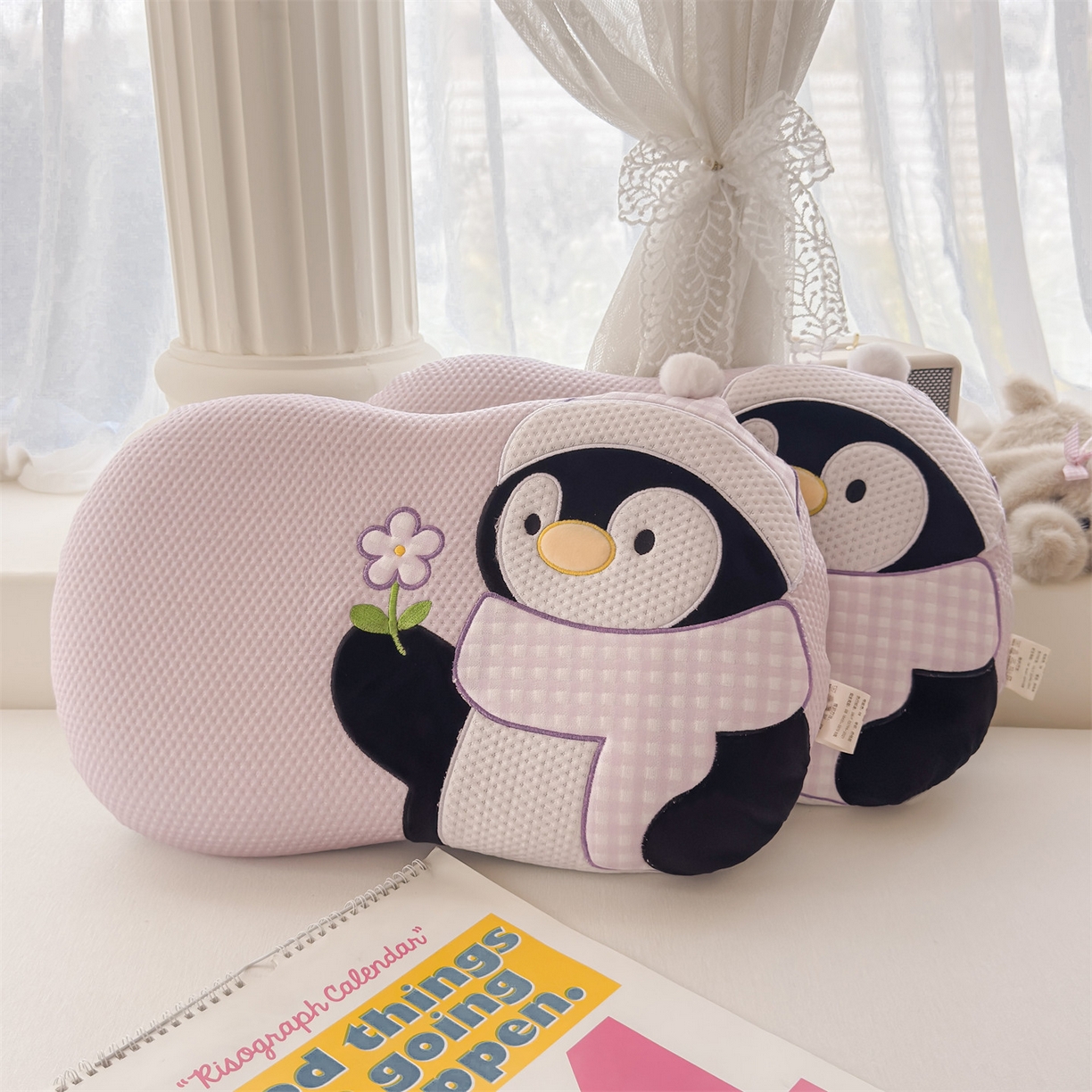 91家纺网 家纺一手货源 找家纺 （总）麦肯锡 2026新款小企鹅卡通记忆枕枕头枕芯