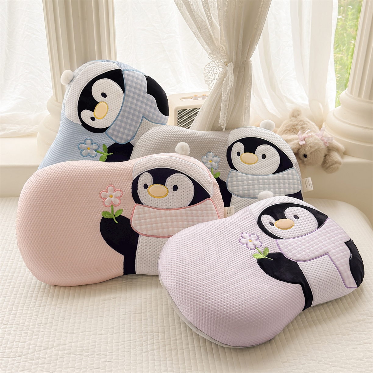 91家纺网 家纺一手货源 找家纺 （总）麦肯锡 2026新款小企鹅卡通记忆枕枕头枕芯