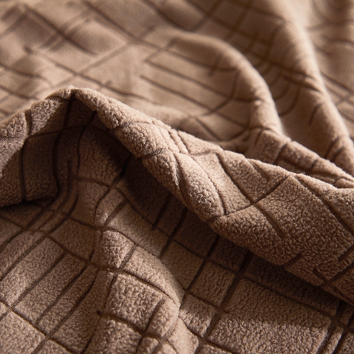 91家纺网 家纺一手货源 找家纺 飞翔家纺沙发套 2026新款素格纹沙发套 咖啡色