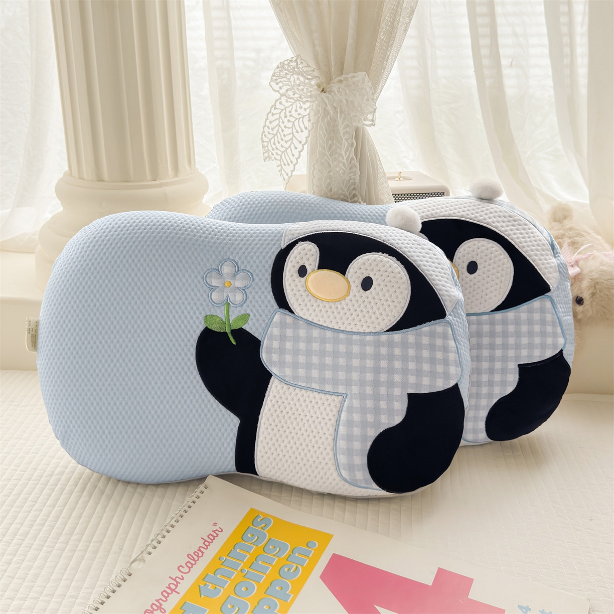 91家纺网 家纺一手货源 找家纺 （总）麦肯锡 2026新款小企鹅卡通记忆枕枕头枕芯