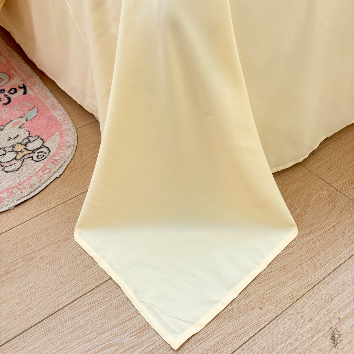 91家纺网 家纺一手货源 找家纺 慕语家纺 2026款贴布绣磨毛四件套梦蝶 梦蝶-奶黄