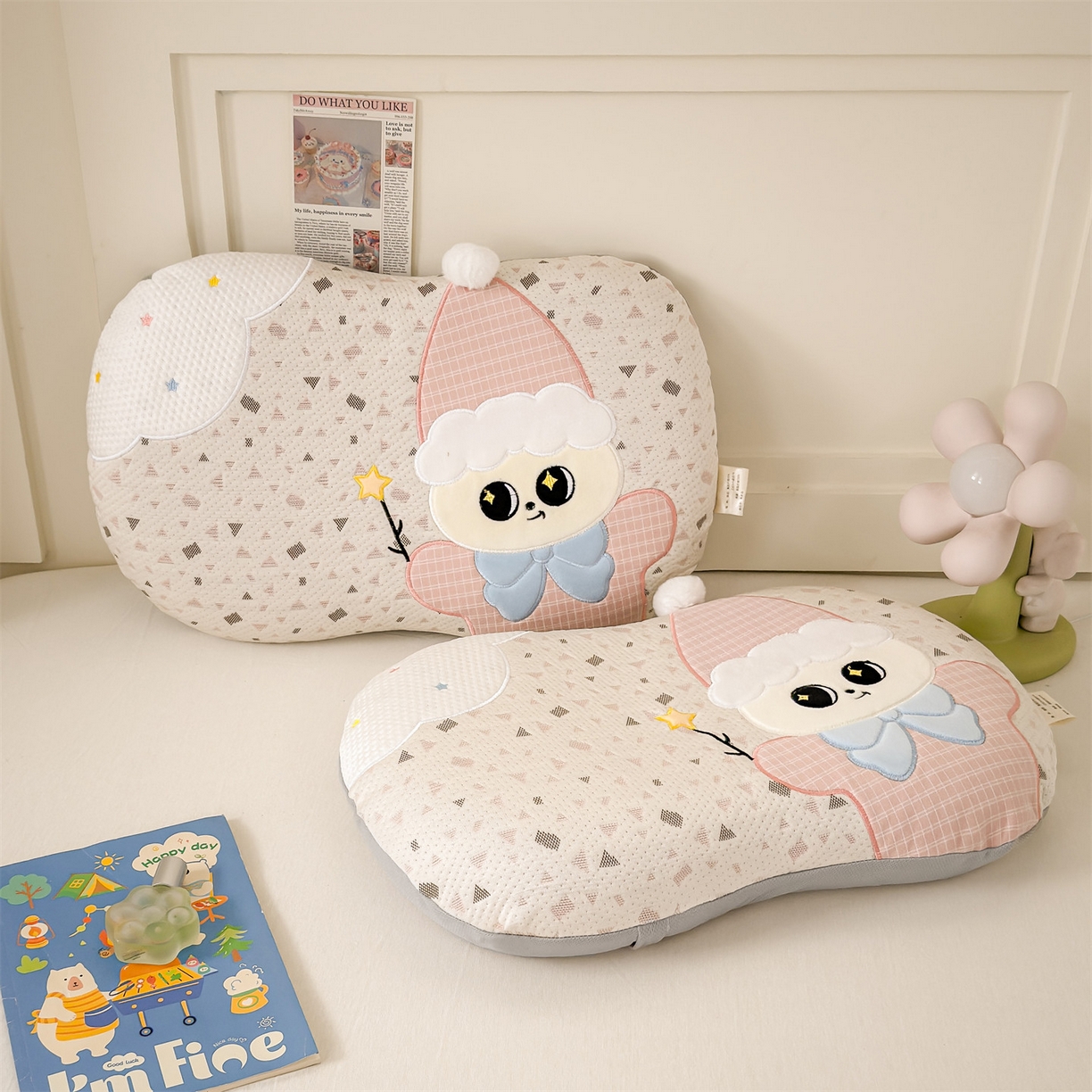 91家纺网 家纺一手货源 找家纺 （总）麦肯锡 2026新款小雪人卡通记忆枕枕头枕芯