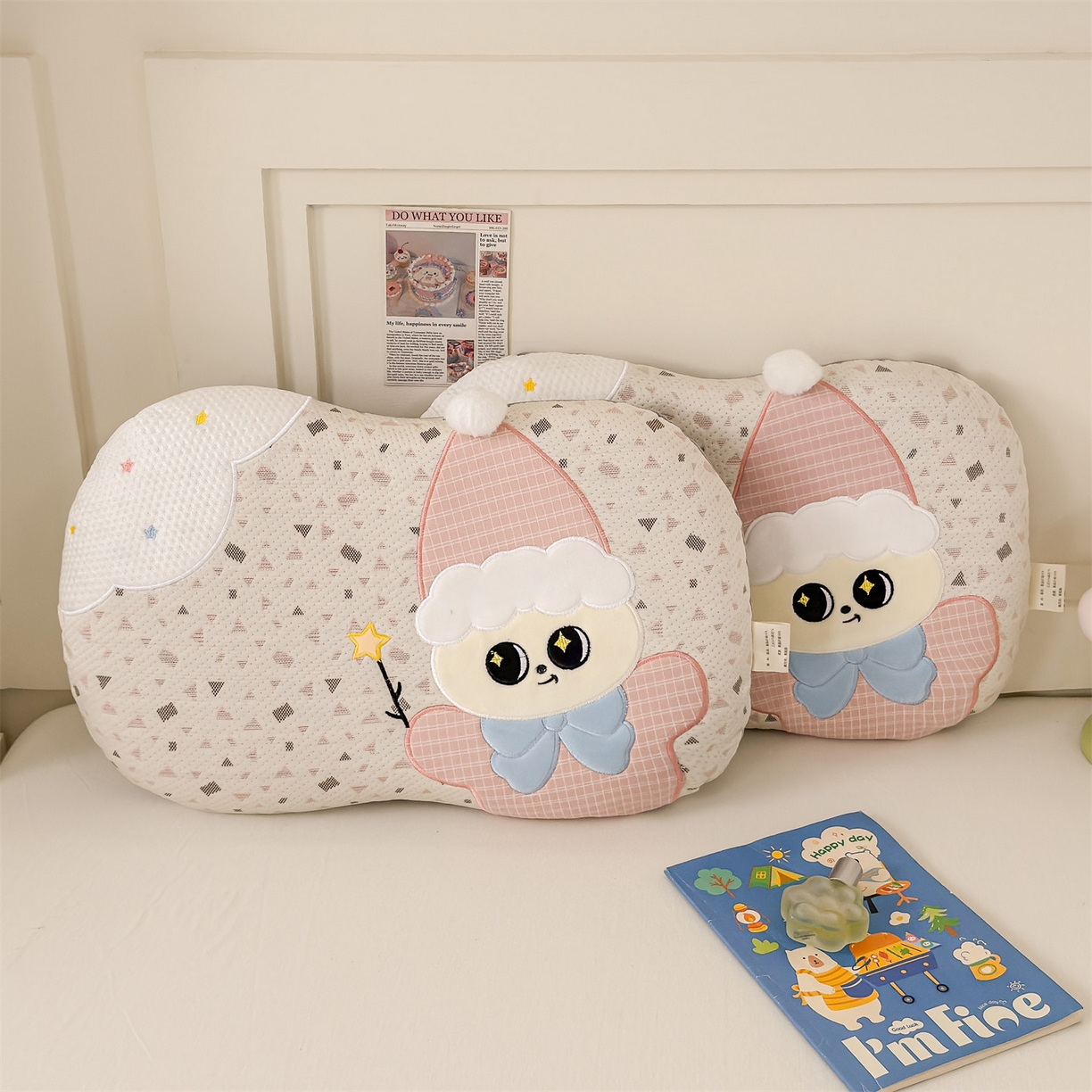 91家纺网 家纺一手货源 找家纺 （总）麦肯锡 2026新款小雪人卡通记忆枕枕头枕芯