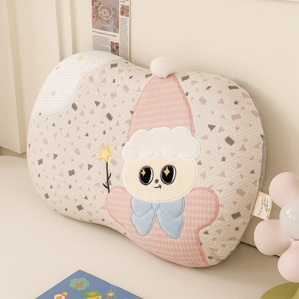 91家纺网 家纺一手货源 找家纺 （总）麦肯锡 2026新款小雪人卡通记忆枕枕头枕芯