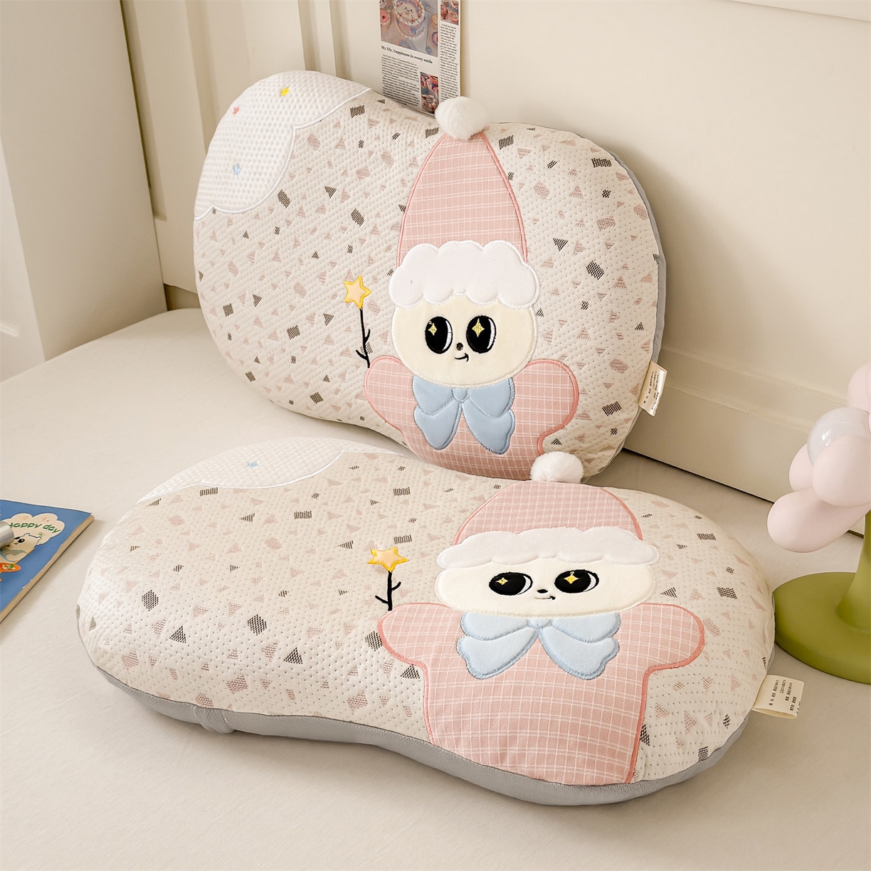 91家纺网 家纺一手货源 找家纺 （总）麦肯锡 2026新款小雪人卡通记忆枕枕头枕芯