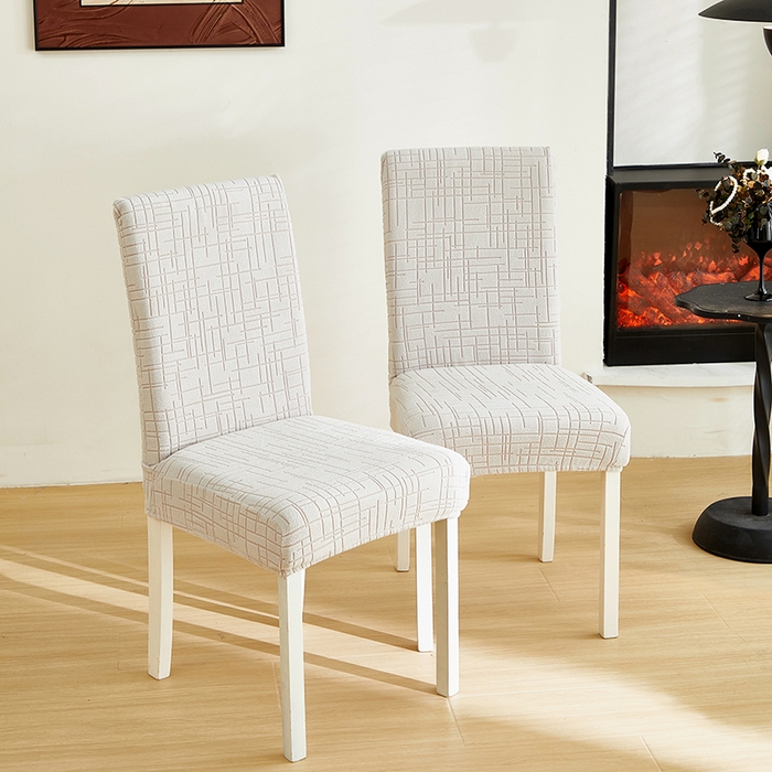 91家纺网 家纺一手货源 找家纺 飞翔家纺沙发套 2026新款素格纹椅子套 浅灰色