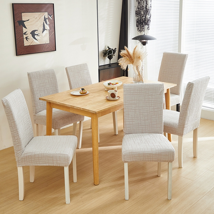 91家纺网 家纺一手货源 找家纺 飞翔家纺沙发套 2026新款素格纹椅子套 浅灰色