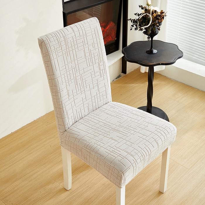 91家纺网 家纺一手货源 找家纺 飞翔家纺沙发套 2026新款素格纹椅子套 浅灰色