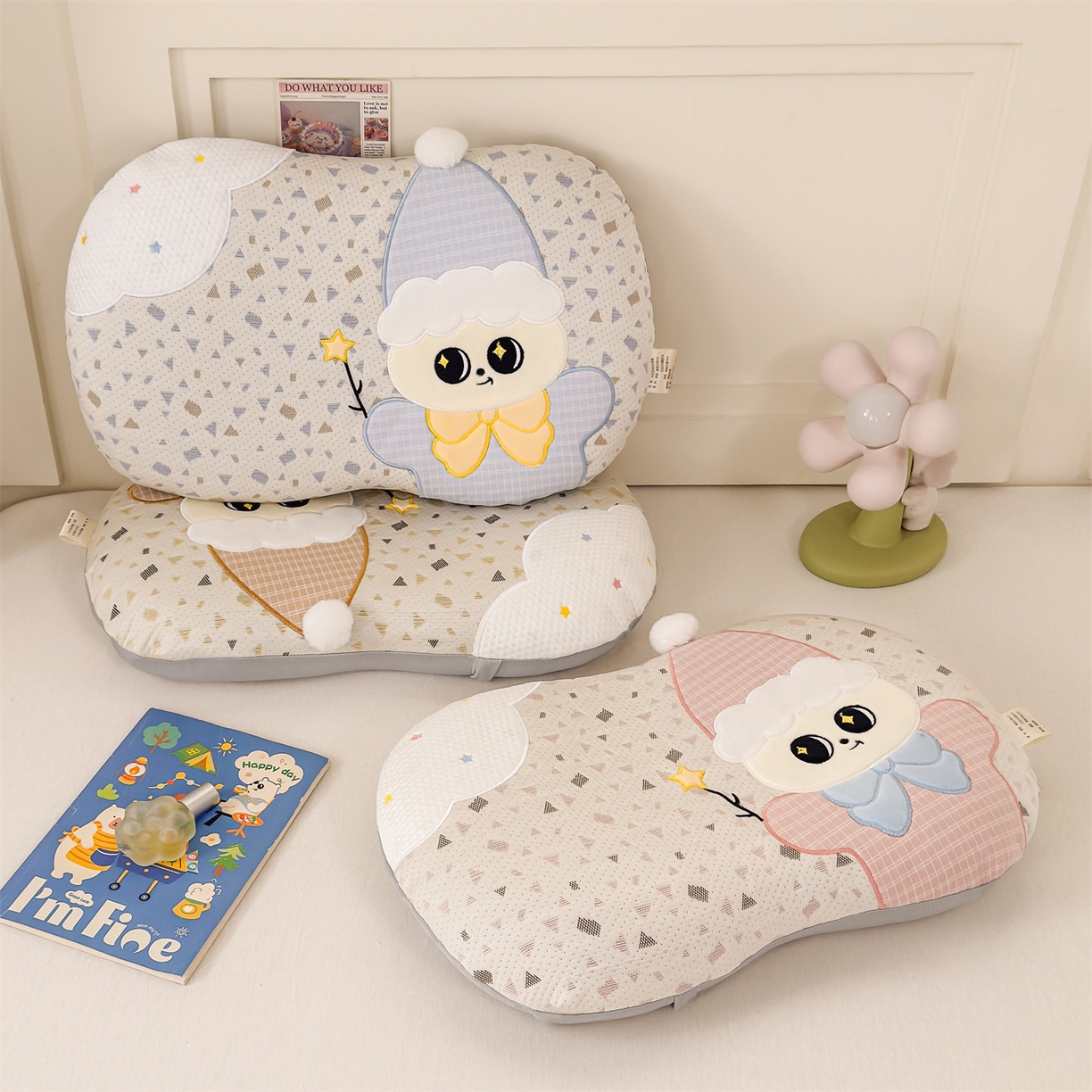 91家纺网 家纺一手货源 找家纺 麦肯锡 2026新款小雪人卡通记忆枕枕头枕芯 组合图仅供参考不可下单