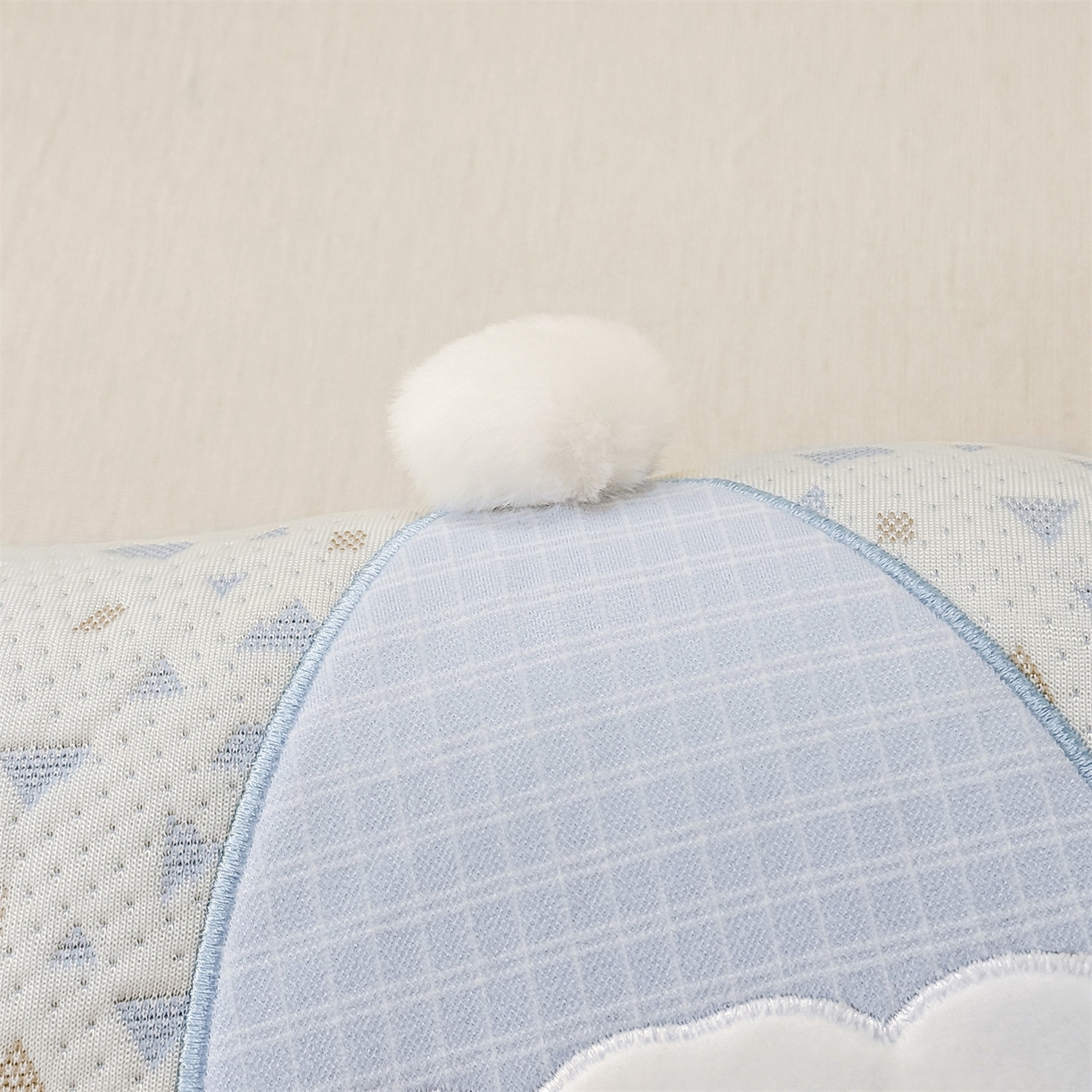 91家纺网 家纺一手货源 找家纺 麦肯锡 2026新款小雪人卡通记忆枕枕头枕芯 小雪人-蓝色