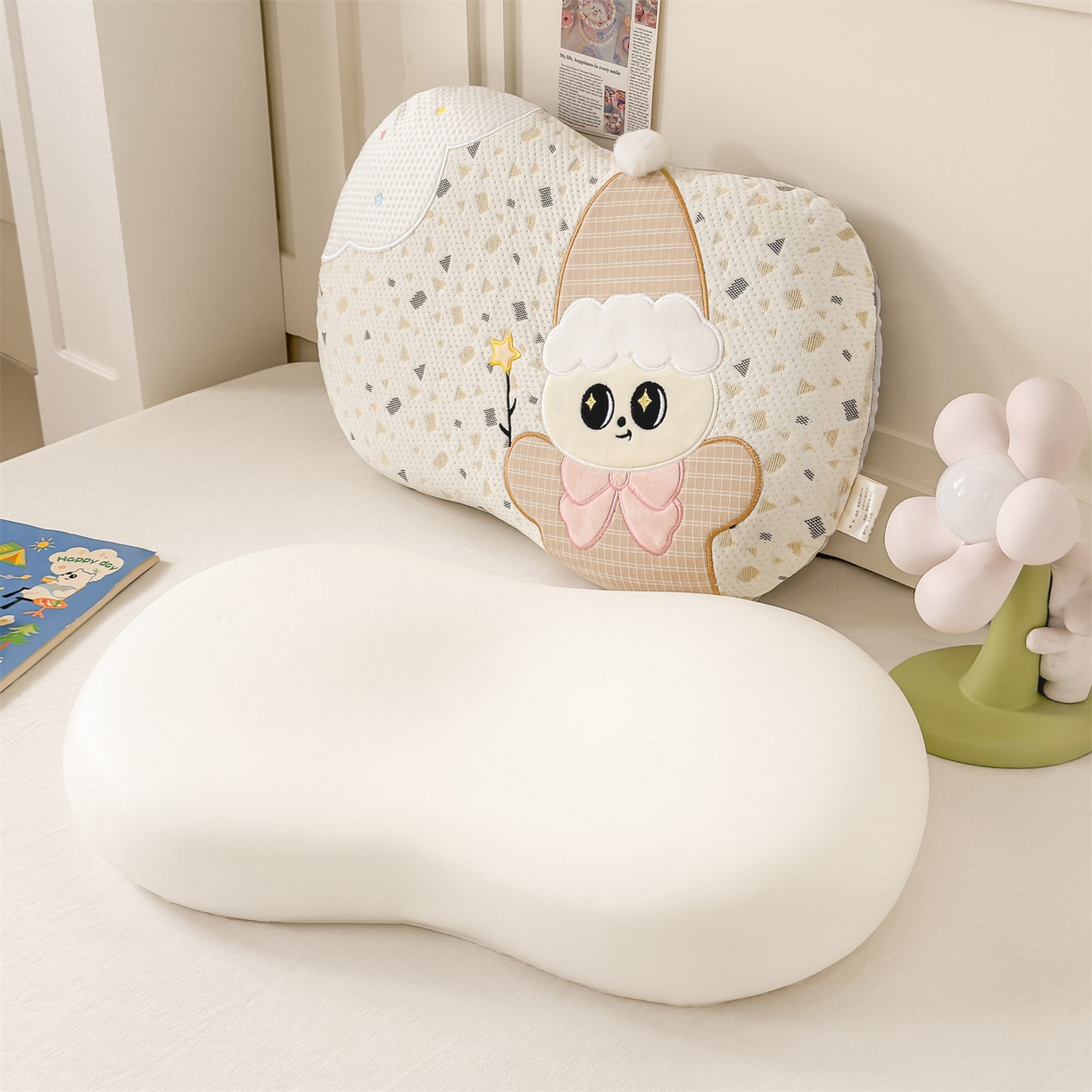 91家纺网 家纺一手货源 找家纺 麦肯锡 2026新款小雪人卡通记忆枕枕头枕芯 小雪人-咖色