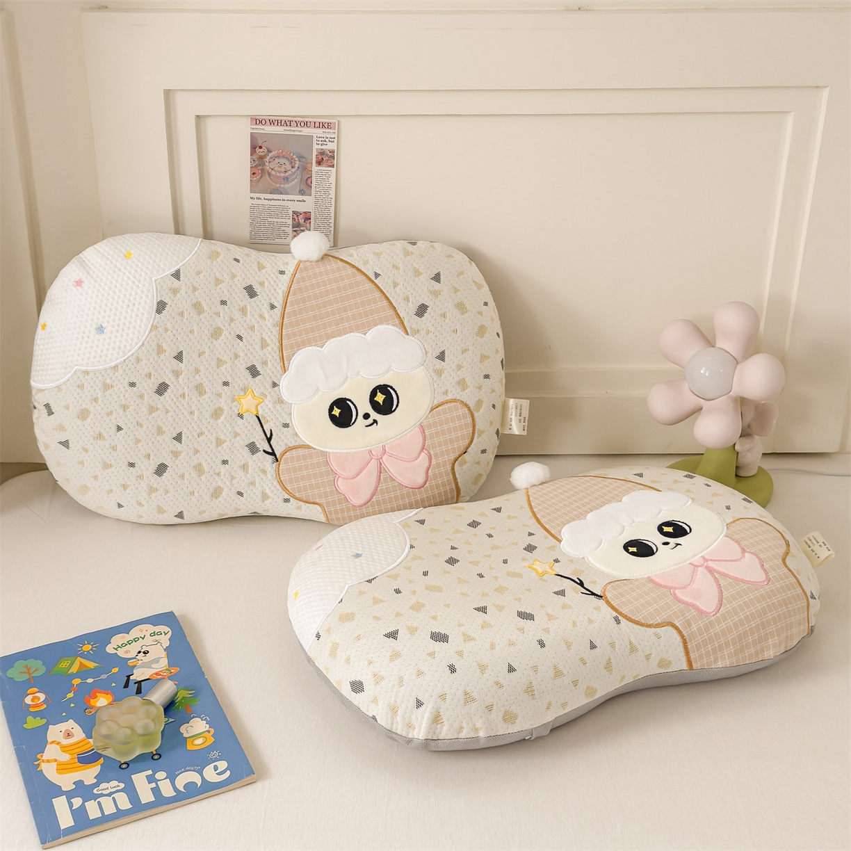 91家纺网 家纺一手货源 找家纺 麦肯锡 2026新款小雪人卡通记忆枕枕头枕芯 小雪人-咖色