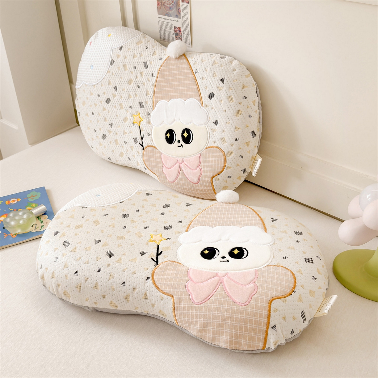 91家纺网 家纺一手货源 找家纺 麦肯锡 2026新款小雪人卡通记忆枕枕头枕芯 小雪人-咖色