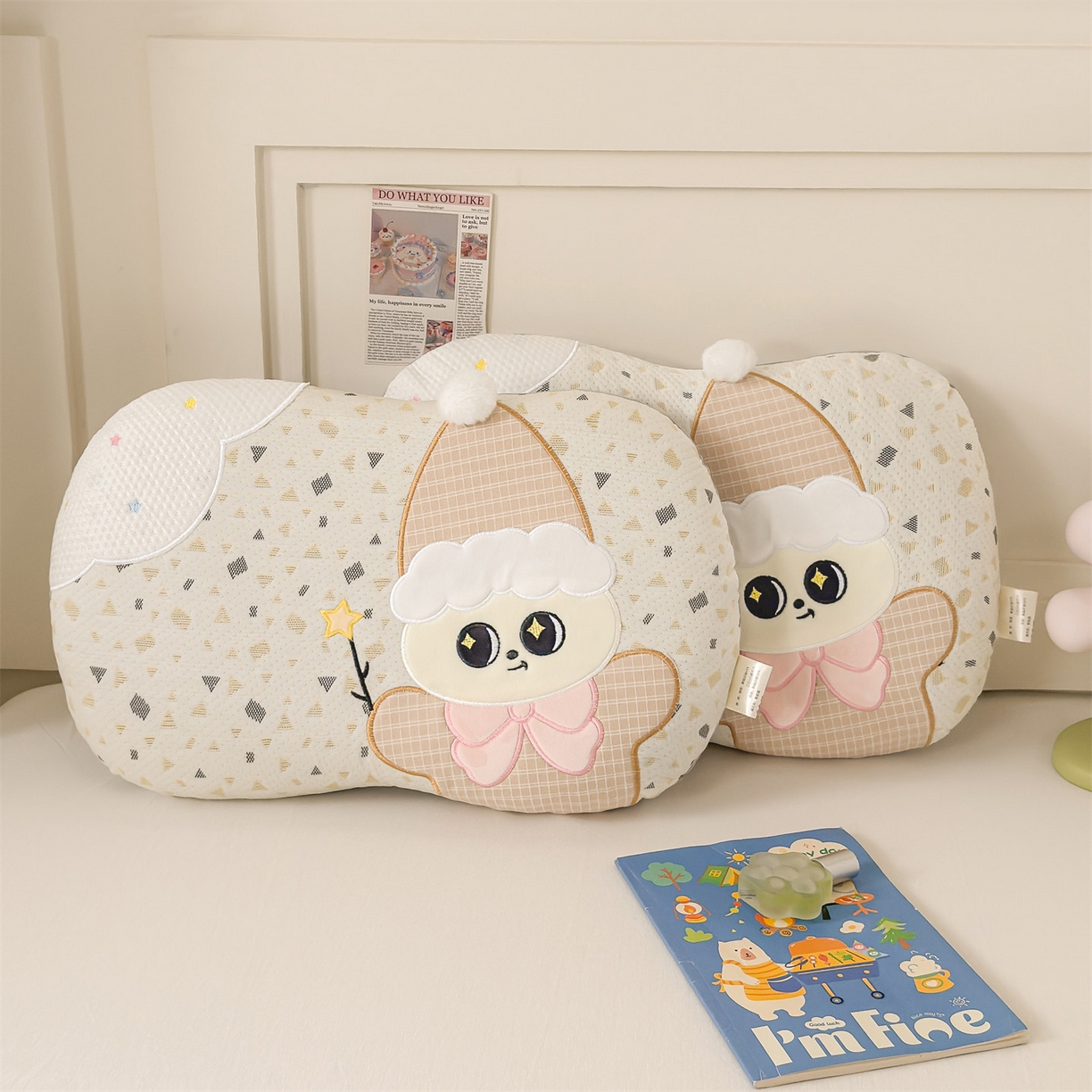 91家纺网 家纺一手货源 找家纺 麦肯锡 2026新款小雪人卡通记忆枕枕头枕芯 小雪人-咖色