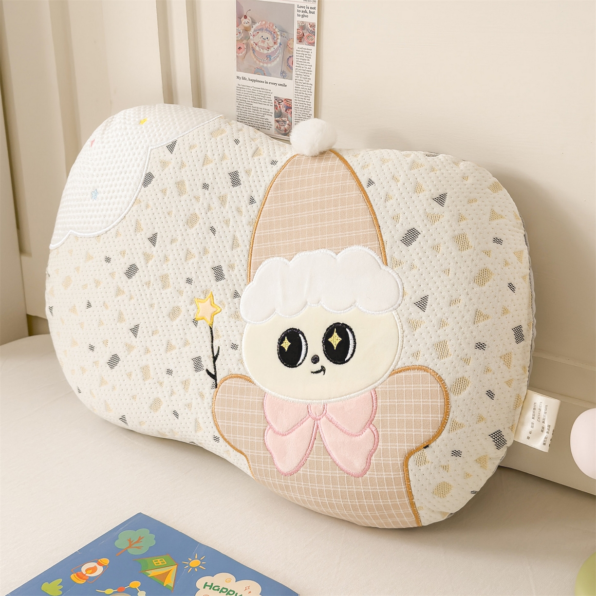 91家纺网 家纺一手货源 找家纺 麦肯锡 2026新款小雪人卡通记忆枕枕头枕芯 小雪人-咖色