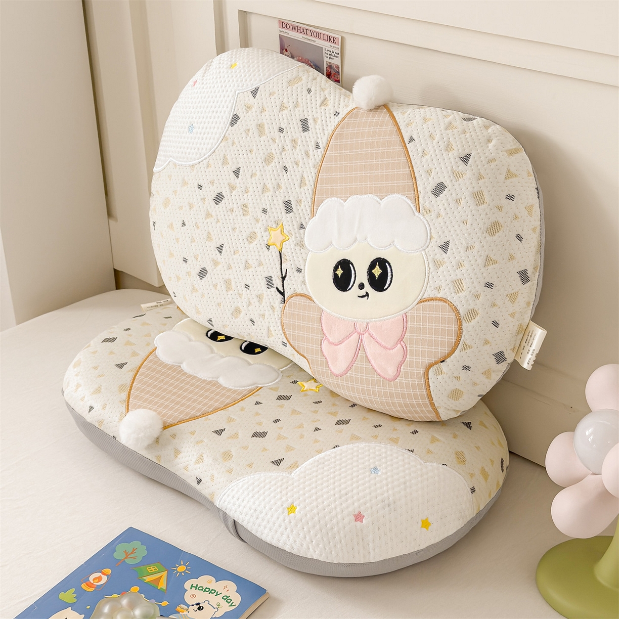 91家纺网 家纺一手货源 找家纺 麦肯锡 2026新款小雪人卡通记忆枕枕头枕芯 小雪人-咖色