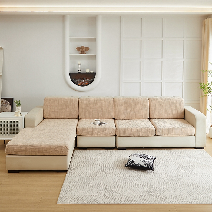 91家纺网 家纺一手货源 找家纺 （总）飞翔家纺沙发套 2026新款舒适亲肤素格纹-坐垫套