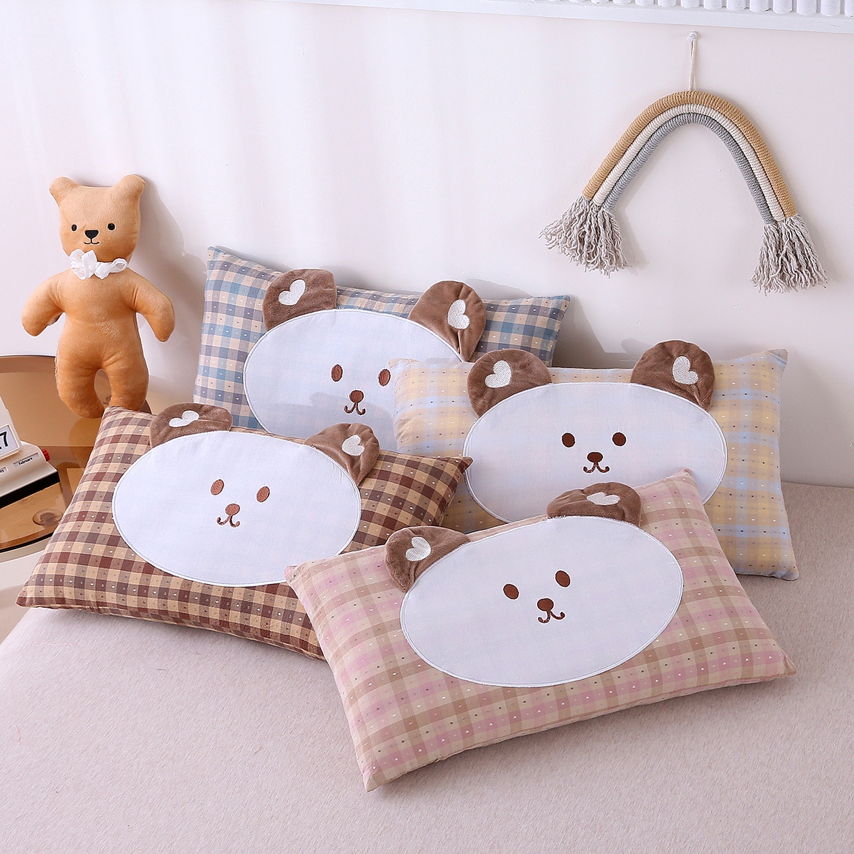 91家纺网 家纺一手货源 找家纺 珍贝 2024新款头等舱护颈枕高枕枕芯枕头一只装 商务舱-蓝边