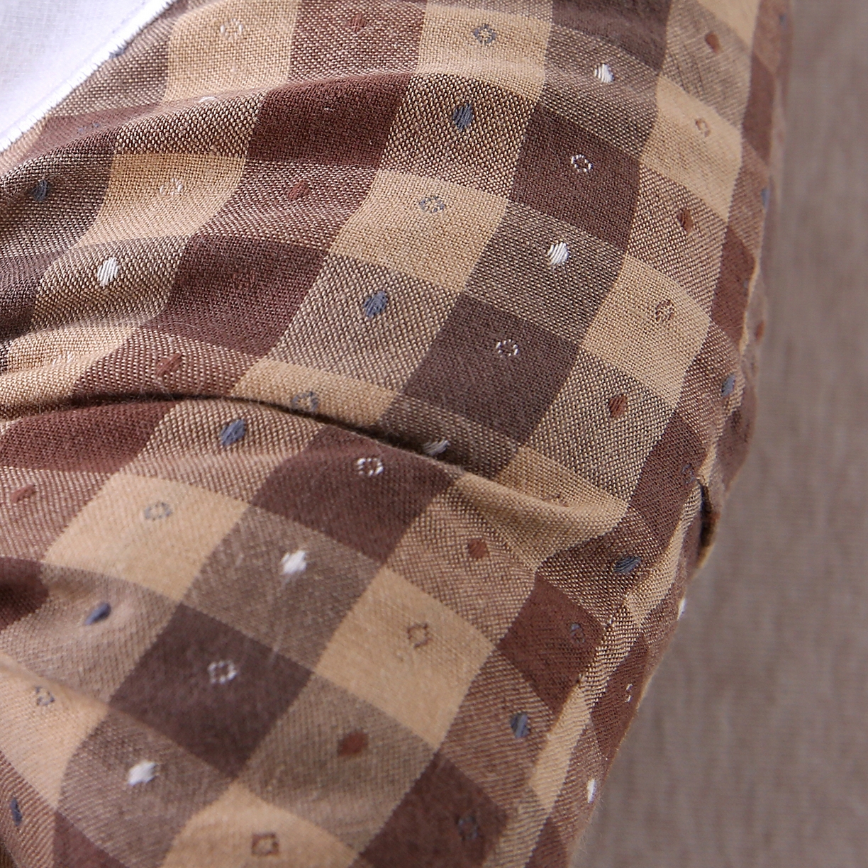 91家纺网 家纺一手货源 找家纺 珍贝家纺 2026新款全棉大脸熊枕套枕头枕芯枕套+枕芯儿童枕学生枕 大脸熊-条纹咖