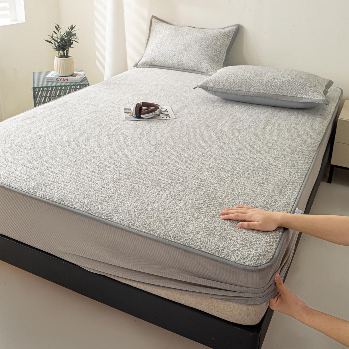 91家纺网 家纺一手货源 找家纺 （总）帅露家纺 2026新款A类PE高分子双泡软凉席席子