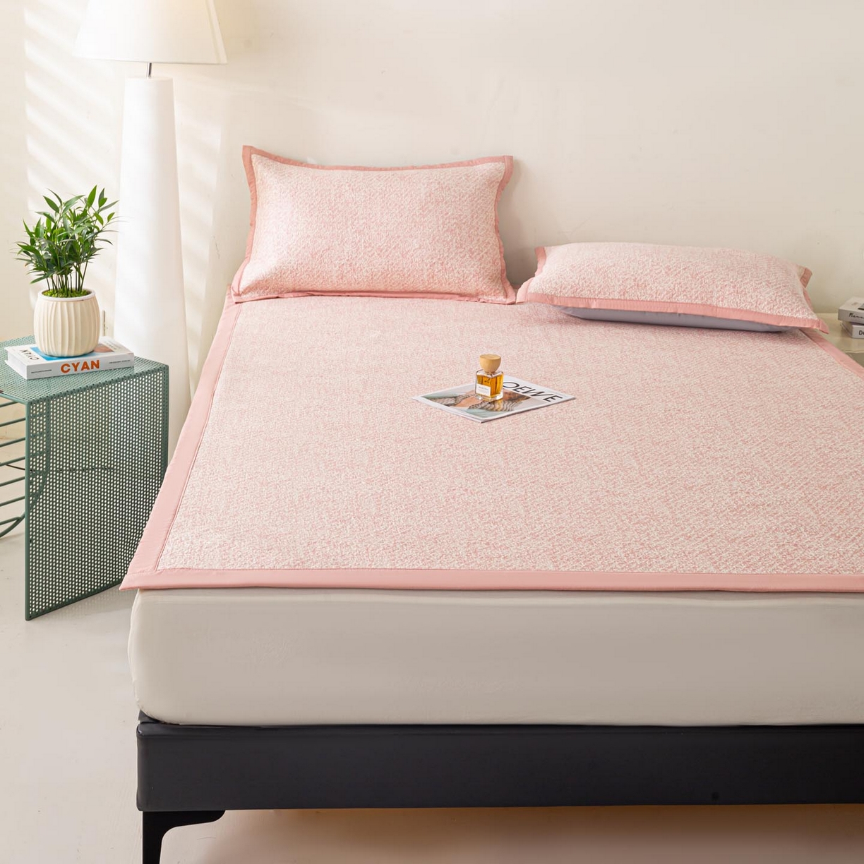 91家纺网 家纺一手货源 找家纺 （总）帅露家纺 2026新款A类PE高分子双泡软凉席席子