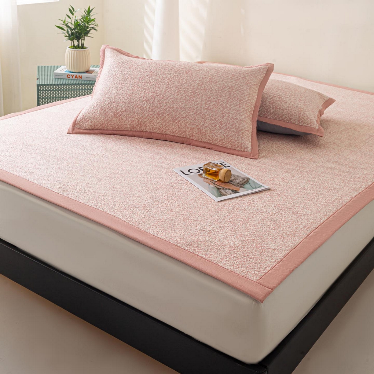 91家纺网 家纺一手货源 找家纺 （总）帅露家纺 2026新款A类PE高分子双泡软凉席席子