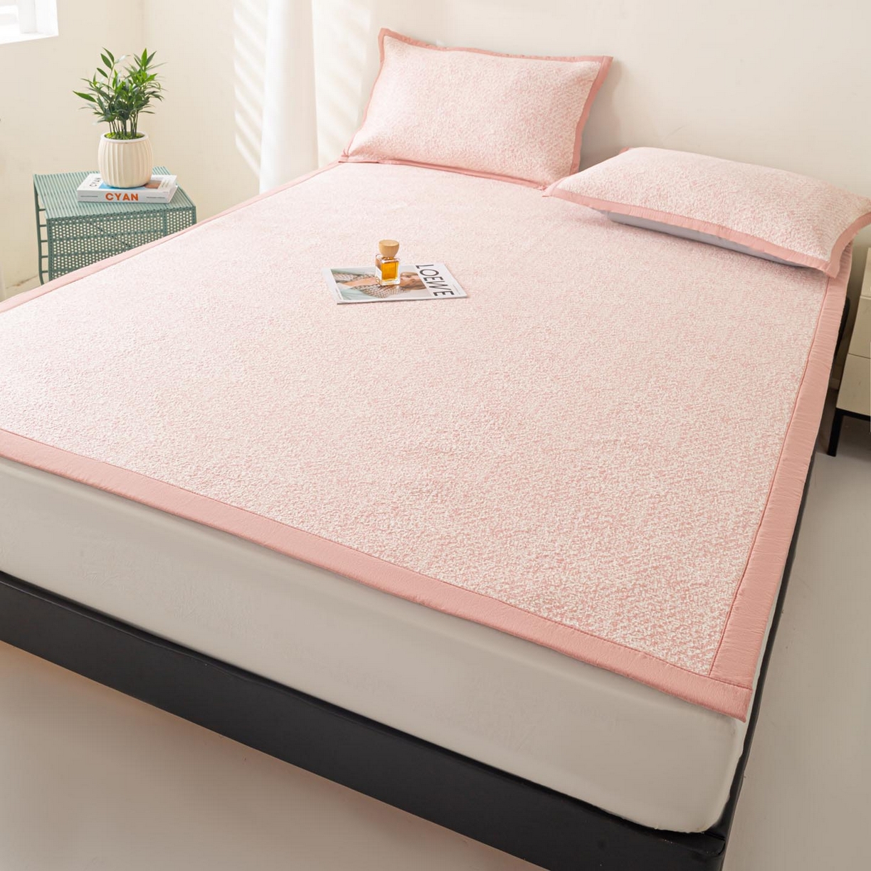 91家纺网 家纺一手货源 找家纺 （总）帅露家纺 2026新款A类PE高分子双泡软凉席席子