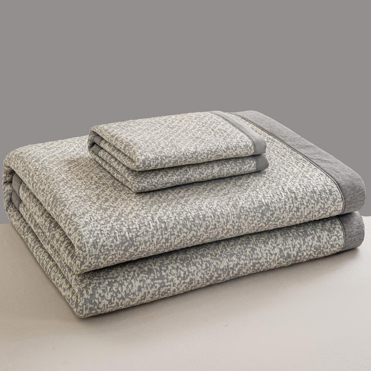 91家纺网 家纺一手货源 找家纺 帅露家纺 2026新款A类PE高分子双泡软凉席席子 床席款双泡雪花-灰