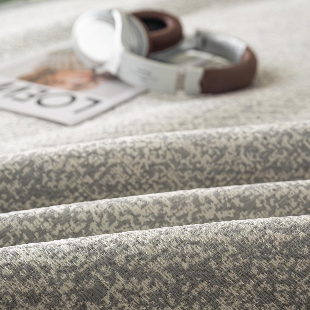 91家纺网 家纺一手货源 找家纺 帅露家纺 2026新款A类PE高分子双泡软凉席席子 床席款双泡雪花-灰