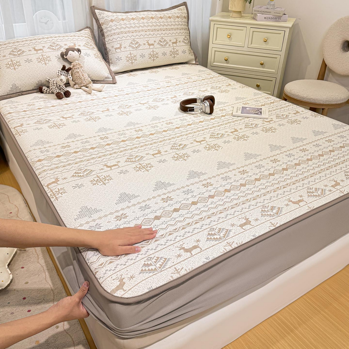 91家纺网 家纺一手货源 找家纺 （总）帅露家纺 2026新款A类PE中分子提花软凉席席子