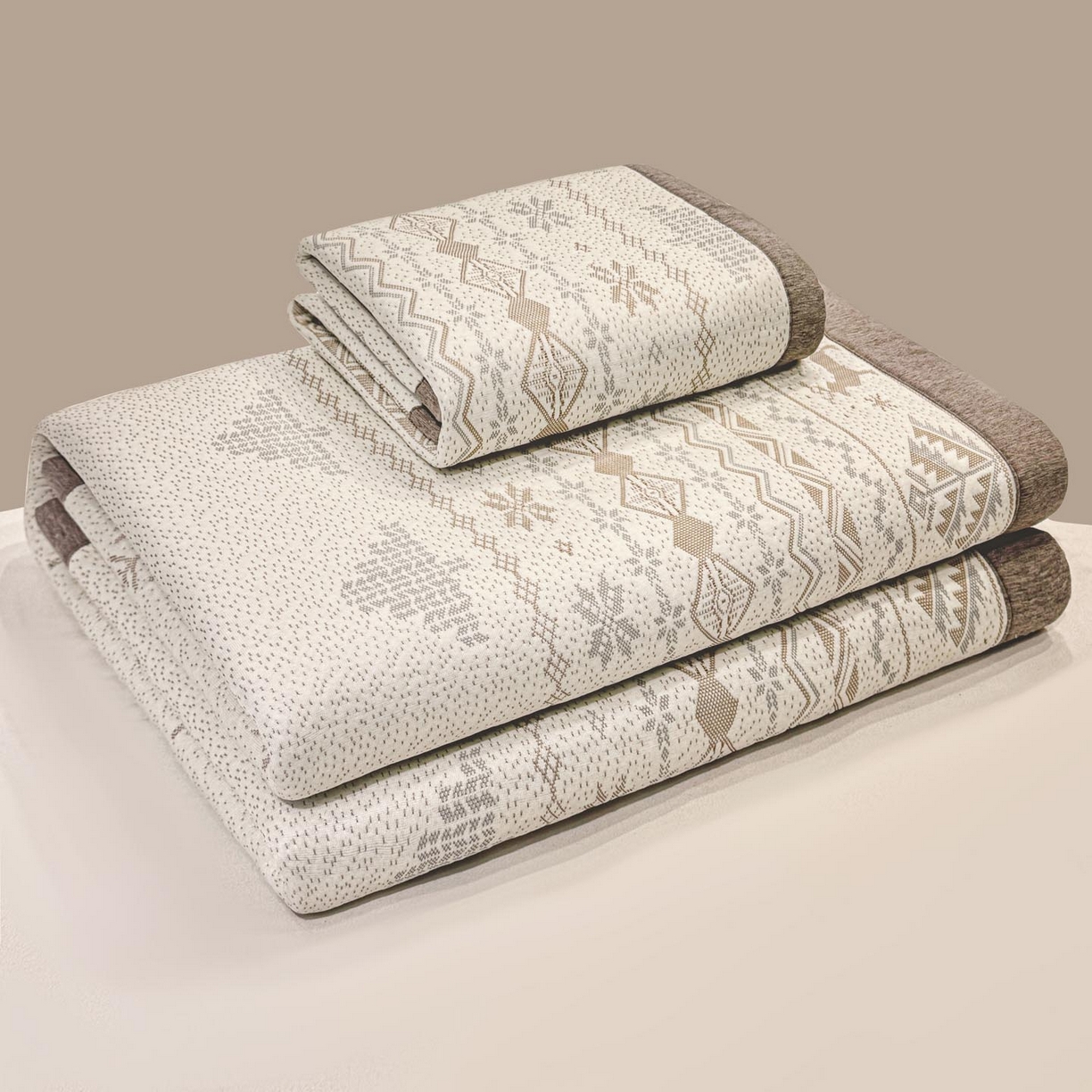 91家纺网 家纺一手货源 找家纺 帅露家纺 2026新款A类PE中分子提花软凉席席子 平铺款-北欧幻境