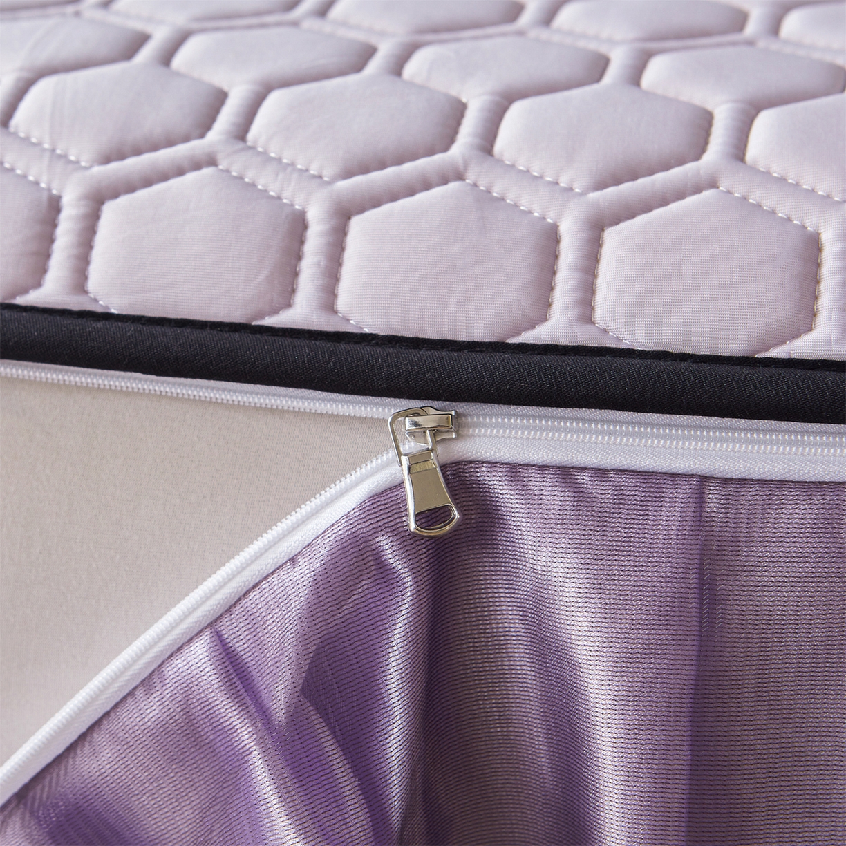 91家纺网 家纺一手货源 找家纺 好儿喜家纺 2026新款夏季夏被四件套乳胶床裙款-雅颂系列 雅颂-浅紫