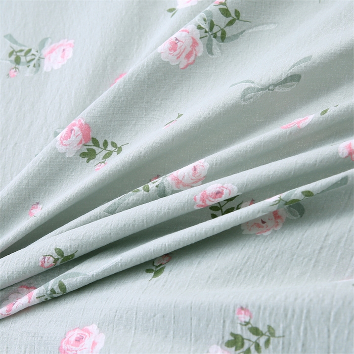 91家纺网 家纺一手货源 找家纺 乐逸家纺 2026新款源头工厂美容床罩套件可定制可以刺绣logo四季款亲肤 小清新绿色+灰