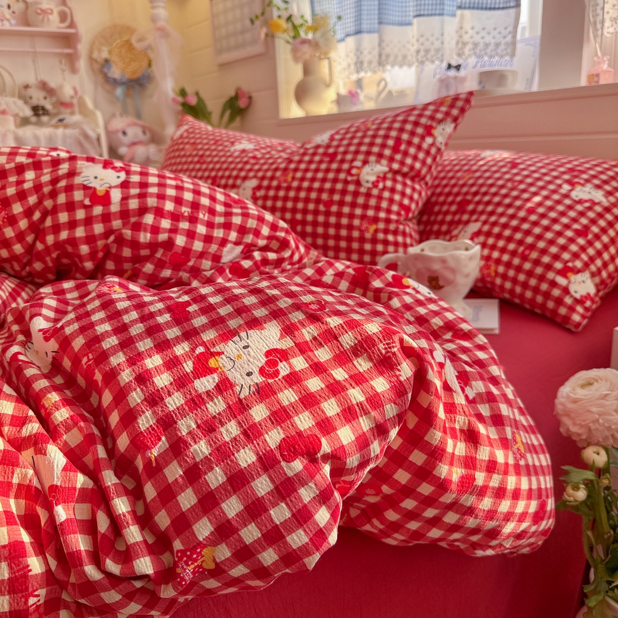 91家纺网 家纺一手货源 找家纺 （总）初念 2026新款云感纱印花四件套