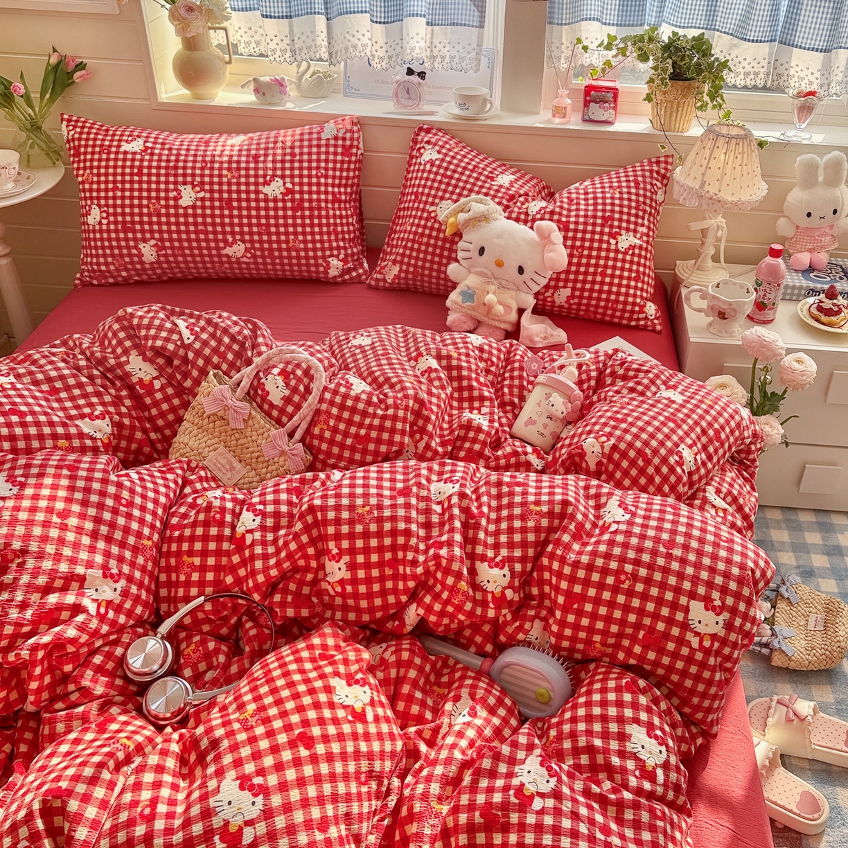 91家纺网 家纺一手货源 找家纺 （总）初念 2026新款云感纱印花四件套