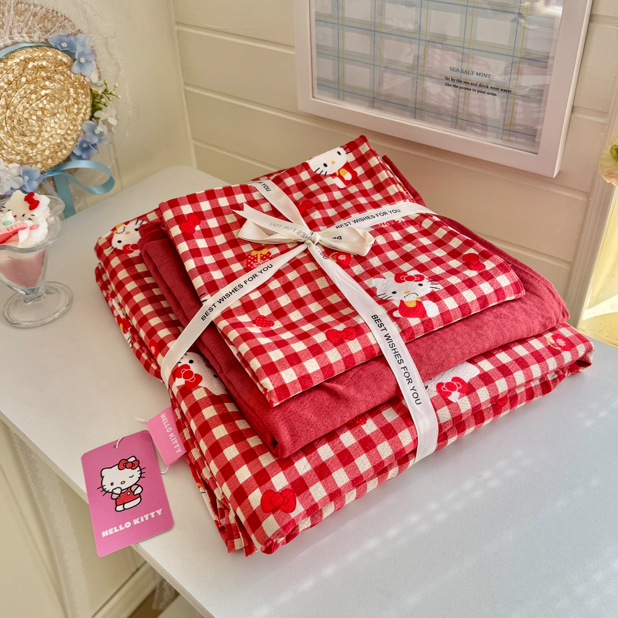 91家纺网 家纺一手货源 找家纺 （总）初念 2026新款云感纱印花四件套