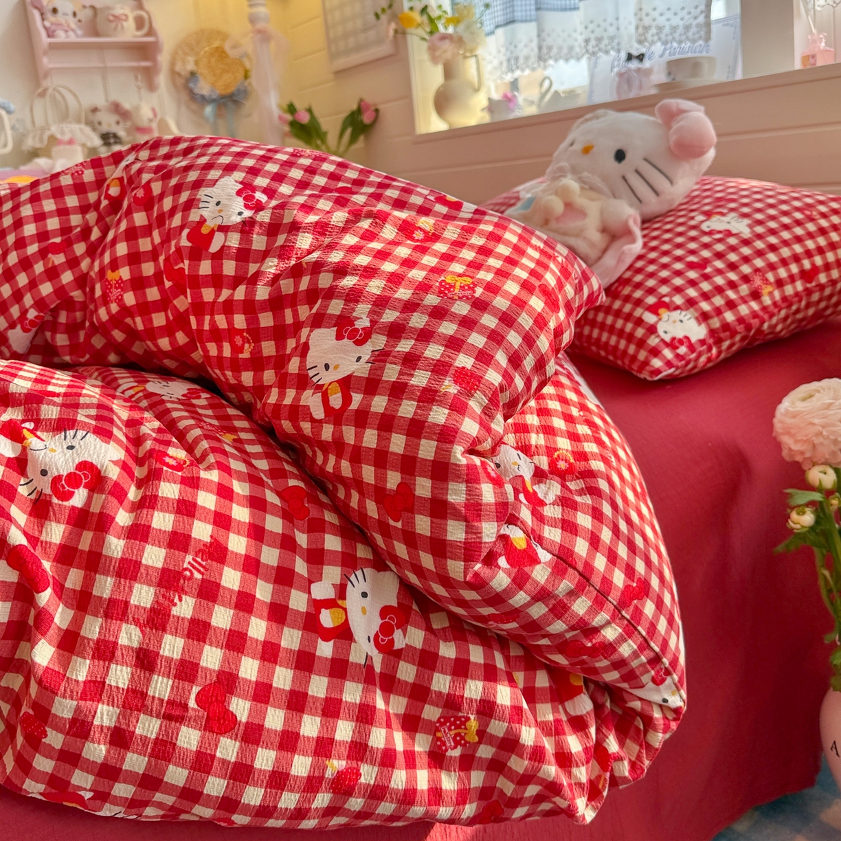 91家纺网 家纺一手货源 找家纺 （总）初念 2026新款云感纱印花四件套