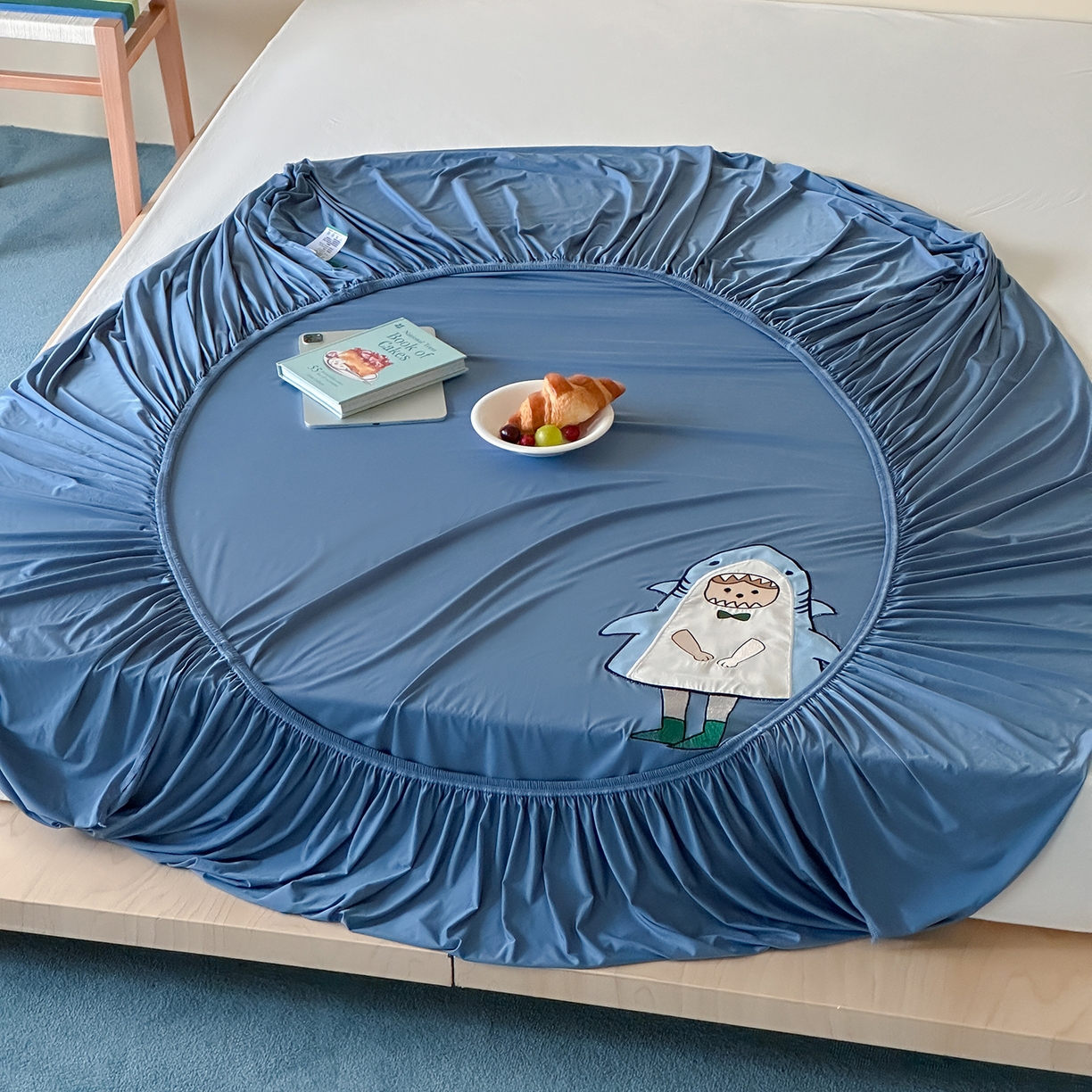 91家纺网 家纺一手货源 找家纺 （总）RYB红黄兰 2026新款ins床裙款大版冰皮凉感水洗乳胶加厚6mm凉席席子三件套