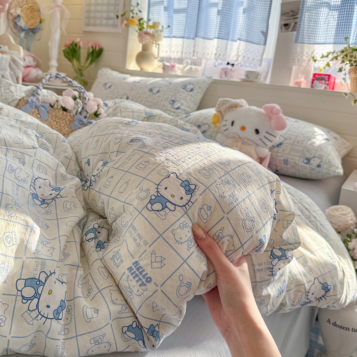 91家纺网 家纺一手货源 找家纺 （总）初念 2026新款云感纱印花四件套