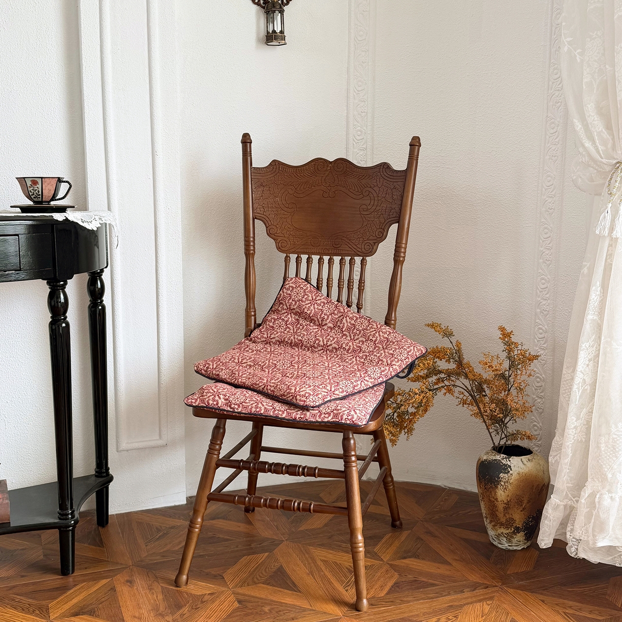 91家纺网 家纺一手货源 找家纺 （总）座享家 2026新款棉麻复古坐垫