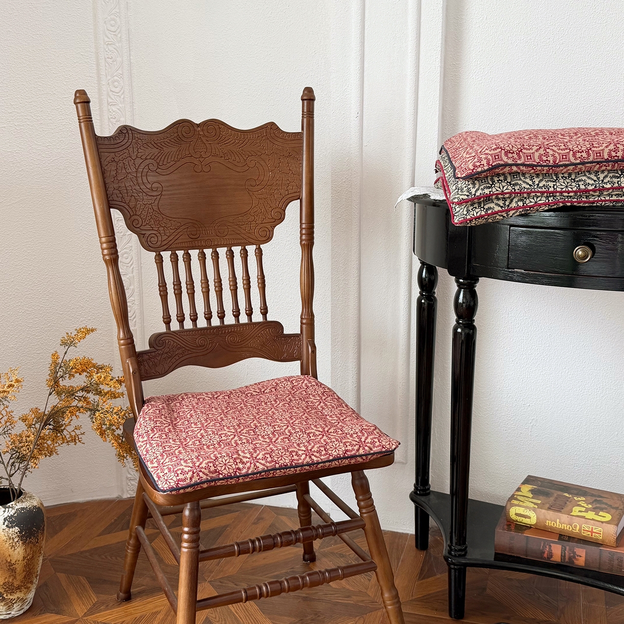 91家纺网 家纺一手货源 找家纺 （总）座享家 2026新款棉麻复古坐垫