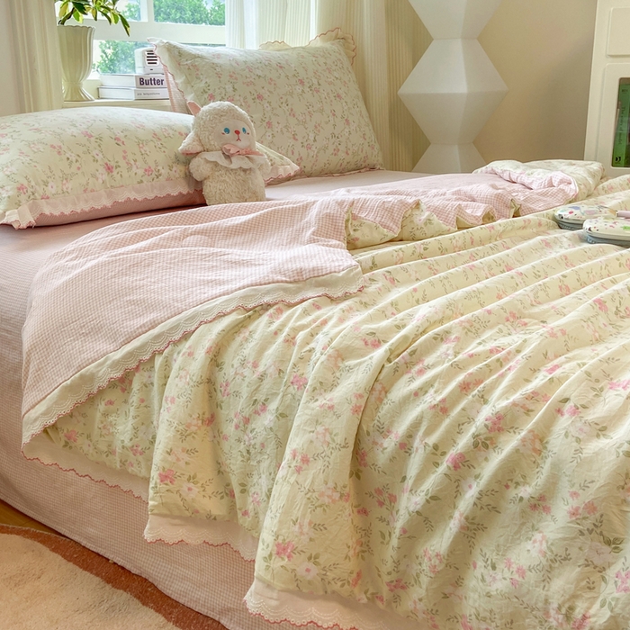 91家纺网 家纺一手货源 找家纺 （总）漫仙阁家纺 2026新款云感泡芙棉夏被四件套