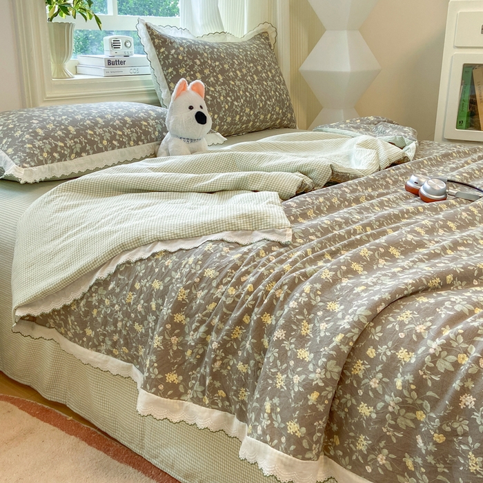 91家纺网 家纺一手货源 找家纺 （总）漫仙阁家纺 2026新款云感泡芙棉夏被四件套