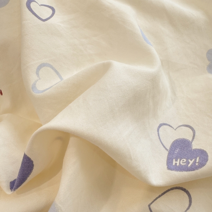 91家纺网 家纺一手货源 找家纺 漫仙阁家纺 2026新款云感泡芙棉夏被四件套 爱心狗