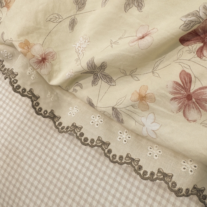 91家纺网 家纺一手货源 找家纺 漫仙阁家纺 2026新款云感泡芙棉夏被四件套 花梦