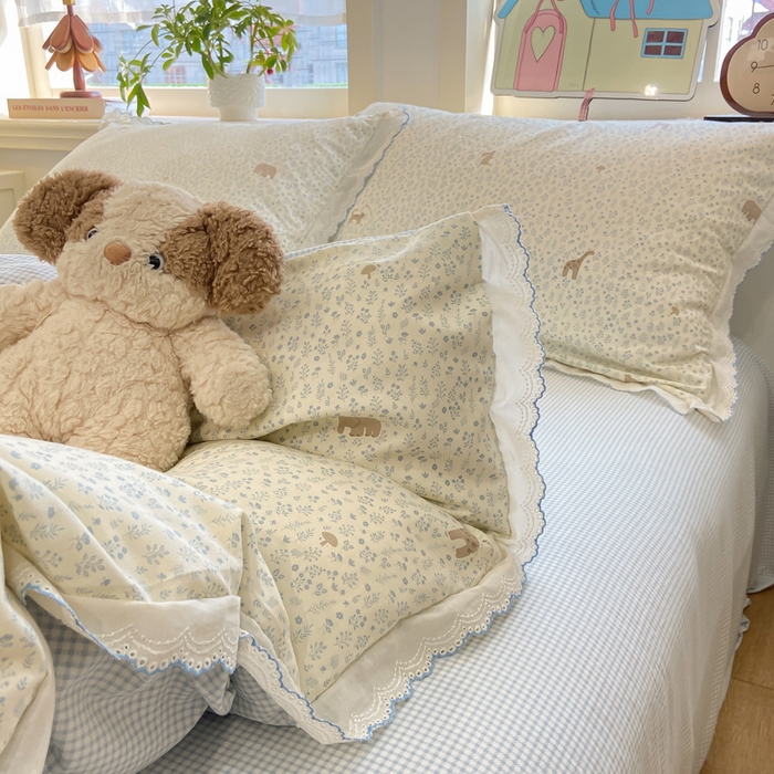 91家纺网 家纺一手货源 找家纺 漫仙阁家纺 2026新款云感泡芙棉夏被四件套 吉象